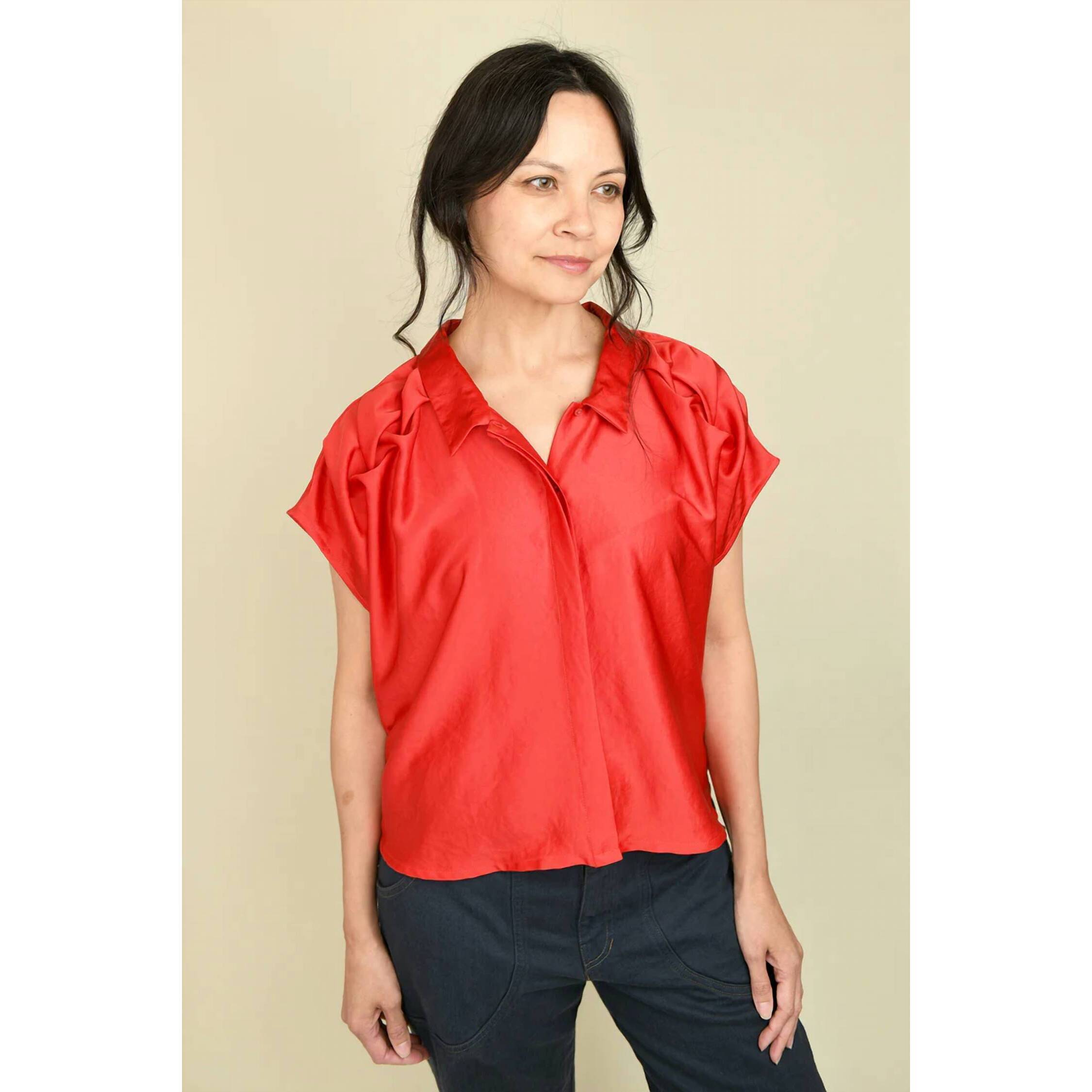 New Cotelac Chemise Top In Sorbet Fraise
